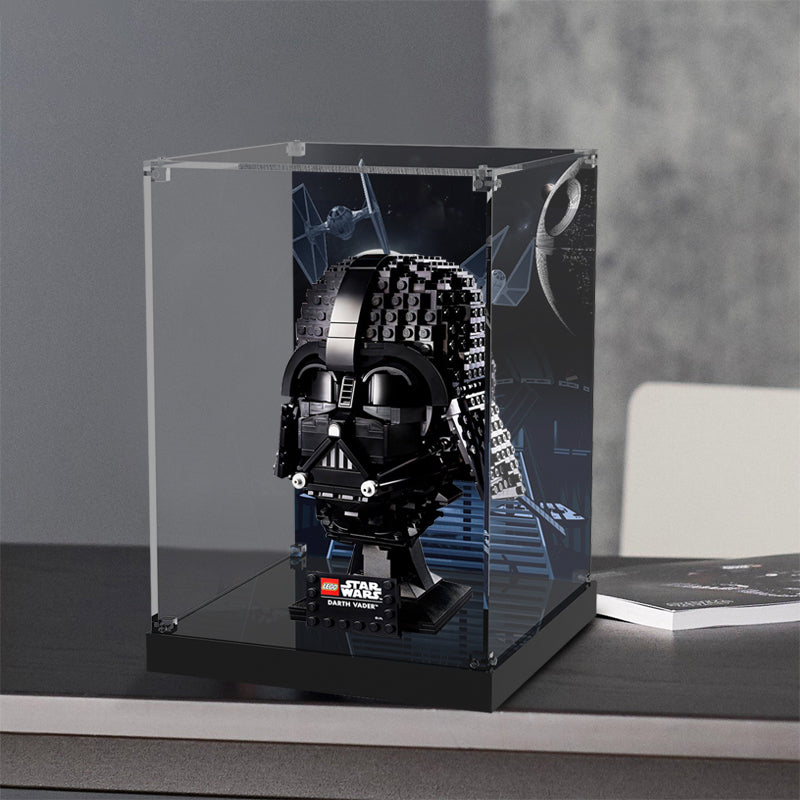 Display Case for LEGO 75304 Darth Vader Helmet (Crystal Nuts Design)