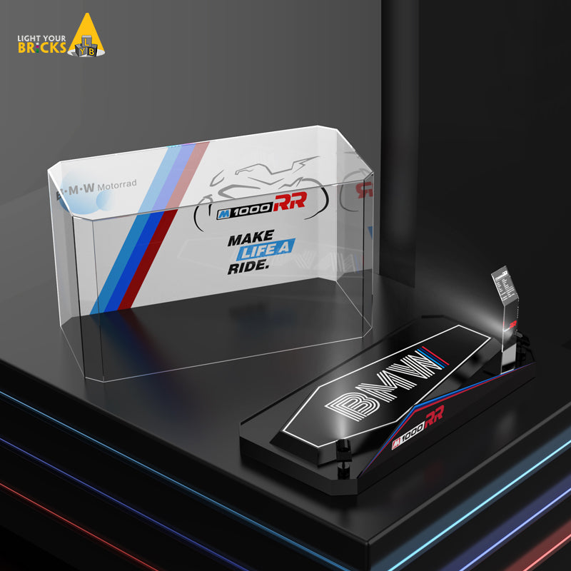 LEGO Technic BMW M 1000 RR 42130 Display Case - Clear, Dust-Proof Acrylic
