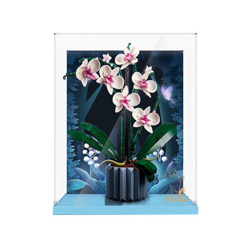 Display Case for LEGO 10311 Orchid - Crystal Nut
